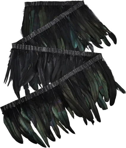 Miniatura 32 de THARAHT 50 piezas de plumas de cola de gallo, naturales, de 12 a 14 pulgadas (30-35 cm) para manualidades, bodas, atado de moscas, plumas para Rosa