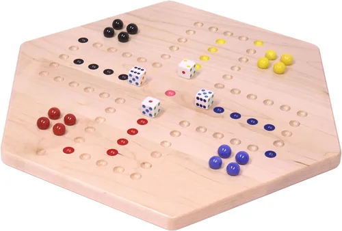 Miniatura 8 de Wahoo - Juego de mesa de mármol, 16 pulgadas de ancho, madera de arce, doble cara