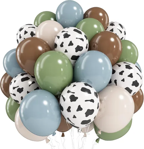 Miniatura 21 de Globos de arco iris bohemios, 60 unidades, retro, verde azulado, azul, rosa rubor, rosa, naranja oscuro, naranja claro, amarillo, verde salvia, azul