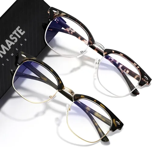 Miniatura 9 de Gafas de Luz Azul para Mujer/Hombre Gafas de Computadora de Luz Azul para Mujeres/Hombres A04-cristal marco plateado