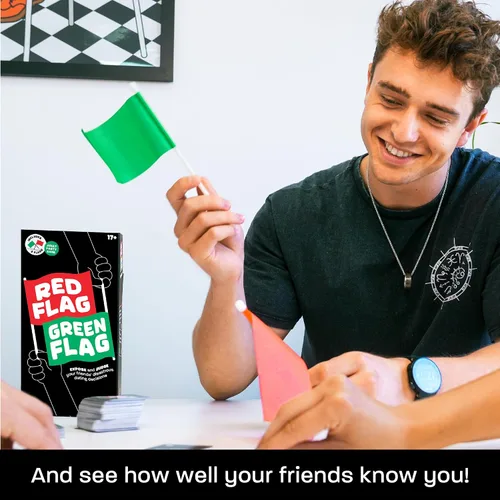 Miniatura 5 de Lucky Egg - Divertido Juego de Fiesta con Banderas Rojas y Verdes - Juzga las Decisiones de Citas de tus Amigos - 230 Preguntas Diversas - Juego