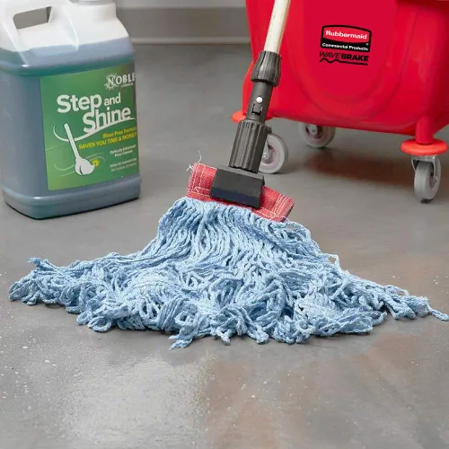 Miniatura 3 de Rubbermaid Commercial Products Super Stitch - Trapeador húmedo grande de mezcla de 24 onzas, diadema de 5 pulgadas, azul, para limpieza de uso