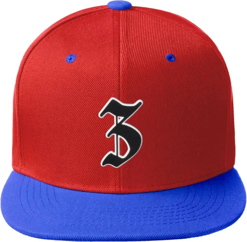 Miniatura 525 de Daxton Gorra clásica con visera de billete plano con letras del alfabeto inglés antiguo de la A a la Z