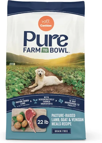 Miniatura 27 de Canidae Pure Farm to Bowl - Alimento seco para perros con cordero criado en pastos y batata, sin granos, 4 libras