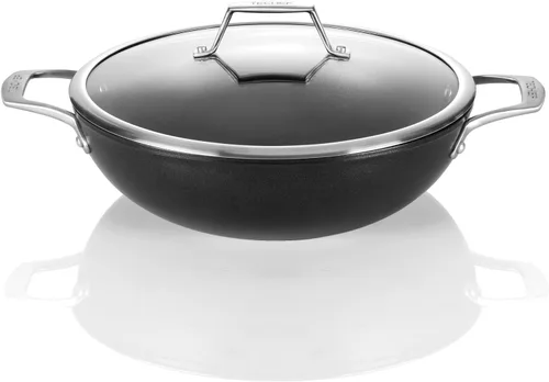 Miniatura 10 de TECHEF - Colección Onyx, sartén antiadherente de fondo plano de 12 pulgadas, sin PFOA, apto para lavavajillas y horno, fabricado en Corea