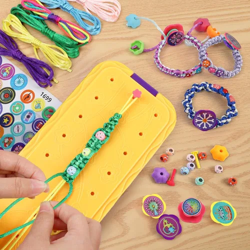 Miniatura 7 de DDAI Arte y manualidades para niños de 8 a 12 años de edad, kit de fabricación de pulseras de amistad para niñas, las mejores ideas de regalos