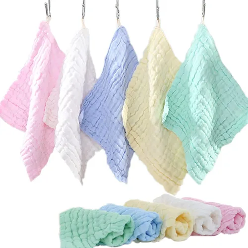 10 toallas de mano de algodón de 6 capas, ultra absorbentes, suaves, toallas de baño multiusos para niños y adultos, uso diario