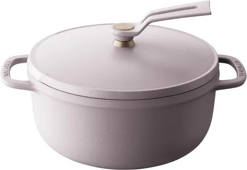 Miniatura 13 de Olla para Horno Holandés Vermicular 2.0 Olla de Hierro Fundido Esmaltada Ligera 18cm (2 qt) No Tóxica Compatible con Inducción Horno Mate