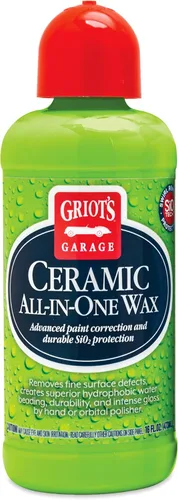 Griot's Garage Cera de cerámica todo en uno para depilación de automóviles, camiones y vehículos recreativos, ideal para eliminación de defectos y