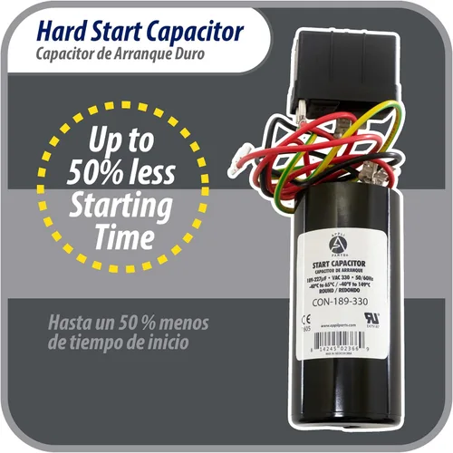 Miniatura 5 de Appli Parts APHS-2 - Kit de arranque duro de 3,5 a 4,5 toneladas, 208-265 V, 1 Ph para aire acondicionado incluye condensador 189-227mfd 330V