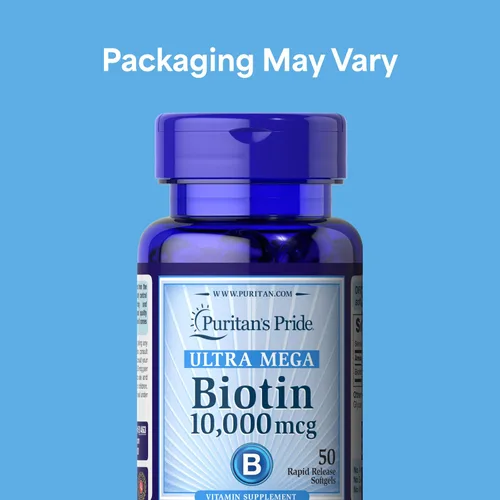 Miniatura 2 de Puritan's Pride Ultra Mega Biotin 10000 Mcg 50 Count