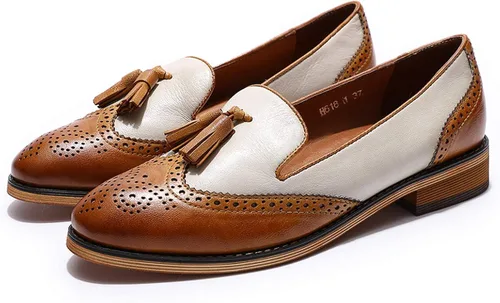 Miniatura 8 de Mona Flying - Mocasines de cuero planos informales para mujer
