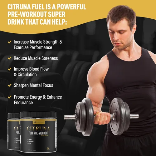 Miniatura 2 de Fuel - Mezcla preentrenamiento y suplemento energético, bebida sin azúcar con vitaminas del complejo B para aumentar la fuerza, agudizar