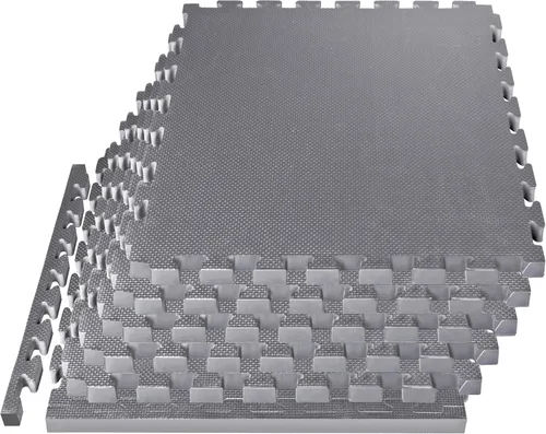 Miniatura 14 de Mat Block - Esterillas de piso de EVA para ejercicio: Tapetes de espuma interconectados de alto rendimiento - 6 baldosas (Área: 24 pies cuadrados)