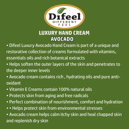 Miniatura 2 de Difeel Crema de manos terapéutica con aceite de aguacate 1.4 onzas (paquete de 2)