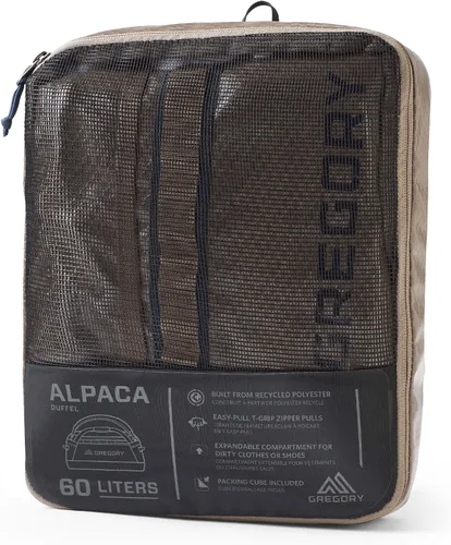 Miniatura 39 de Gregory Alpaca - Bolsa de lona resistente al agua para viajes de aventura y equipo con cubo de embalaje incluido, Negro obsidiana, 100L