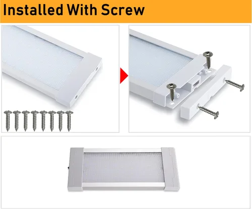 Miniatura 5 de Raycharm Lámpara de luz interior LED para RV, camioneta y gabinete de 10.2" x 4.9", montaje en superficie, haz difuso uniforme de color blanco frío