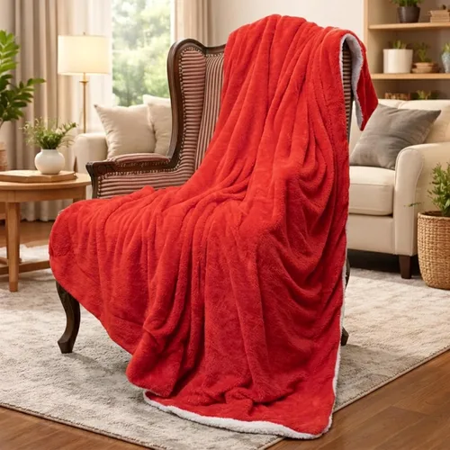 Miniatura 13 de Cheer Collection Manta para sofá – Manta de lujo – Manta suave de microsherpa para sofá, cama y viajes – Elegante manta decorativa – 50 x 60 Gris