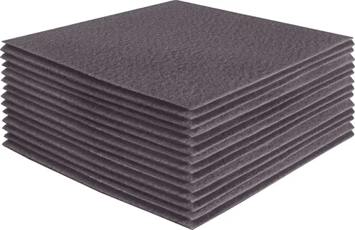 Miniatura 218 de FabricLA Hojas de fieltro acrílico para manualidades, cuadrados de fieltro precortados suaves de 4 x 4 pulgadas (3.9 in x 3.9 in), utiliza hojas