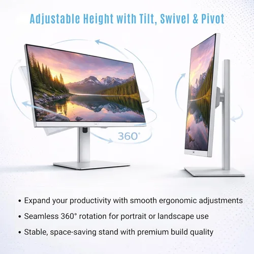 Miniatura 5 de Dell Pro P2725H Plus Monitor Full HD de 27 pulgadas 1920 x 1080, pantalla de monitor de computadora con cable de alimentación USB 3.0 Upstream