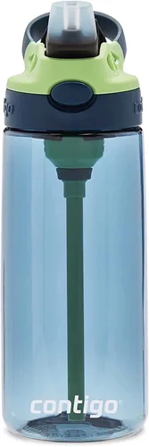 Miniatura 3 de Contigo Botella de agua con pajita para niños con tapa AUTOSPOUT de 20 onzas, arándano Azul (Arándano)