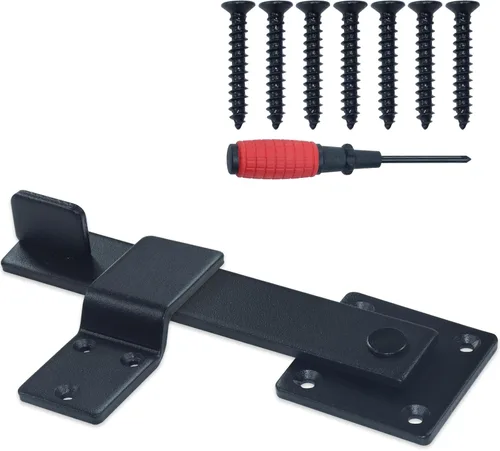 Miniatura 15 de S16100700 - Pestillo de puerta con cerradura de dos vías con cerradura de combinación de 4 dígitos y destornillador para puertas de metal con tubos