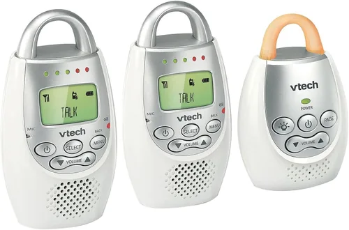 Miniatura 2 de Monitor para bebés de audio digital VTech Communications Safe and Sound, Monitor con dos unidades para padres, Blanco