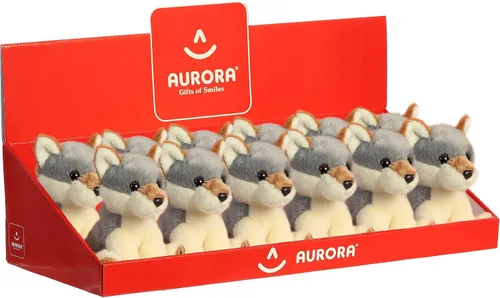 Miniatura 5 de Aurora - Lil Monty Moose Lil Wiley Wolf - 5" Lil Wiley Wolf, gris, modelo: 03514