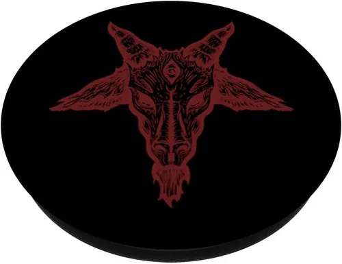 Miniatura 2 de Baphomet - Criatura humanoide cabra que representa el mal y el bien PopSockets adhesivo PopGrip