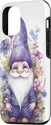 Miniatura 2 de Funda para iPhone 12/12 Pro Cute Purple Aesthetic Anemones Flower Pattern Lavender Gnomo