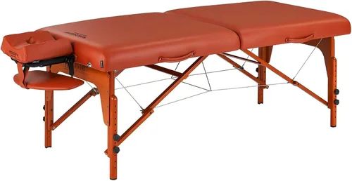 Master Massage Santana Pro - Mesa de masaje portátil de 31 pulgadas, amortiguación de espuma viscoelástica, paneles de piernas Reiki, mesa de