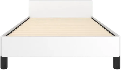 Miniatura 7 de vidaXL Base de cama de piel sintética, estilo escandinavo, soporte de listones, no necesita somier, sin colchón, fácil montaje, cama individual