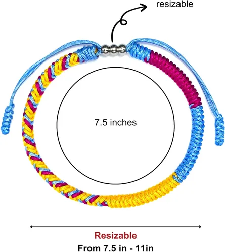 Miniatura 8 de LAMIBEE Pulsera de Orgullo, pulsera de polietileno, LGBTQA+ Orgullosamente Love Boho Estilo Pulsera de Muñequera, Pulsera de cuerda de surfista