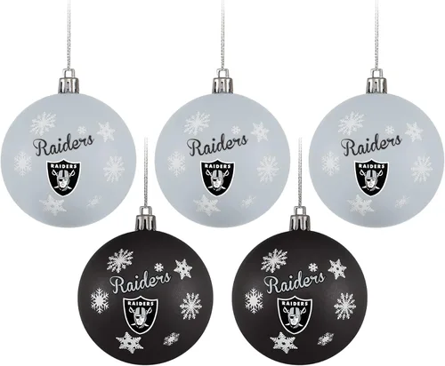 Miniatura 12 de FOCO Dallas Cowboys NFL 5 Pack Shatterproof Ball Ornament Set