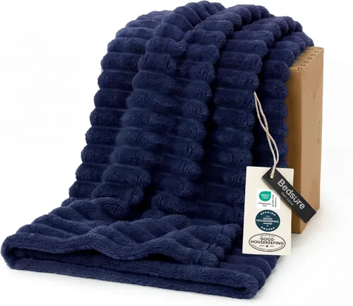 Miniatura 52 de Bedsure GentleSoft - Manta de forro polar azul para sofá, mantas suaves y acogedoras para mujer, lindas mantas pequeñas para niñas, azul claro, 108