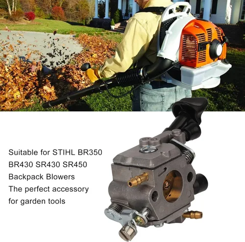 Miniatura 4 de Kit de carburador para Stihl BR350 BR430 BR450 BR450C EF SR430 SR450 4229 129 0901 Soplador de mochila Reemplaza carburador y filtro Kit