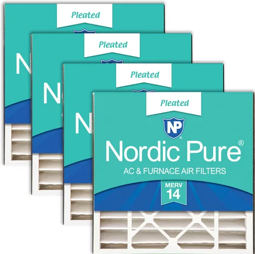 Miniatura 18 de Nordic Pure 20 x 20 x 5 (19_11/16 x 20_11/16 x 4_15/16) Air Bear 259112-103 MERV 12 filtros de aire, paquete de 4