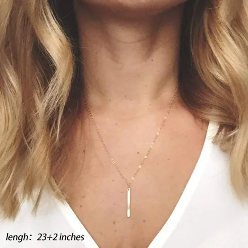 Miniatura 5 de Turandoss - Collares chapados en oro de 14 quilates para mujer, hechos a mano con múltiples capas de perlas de barra, moneda de disco, luna