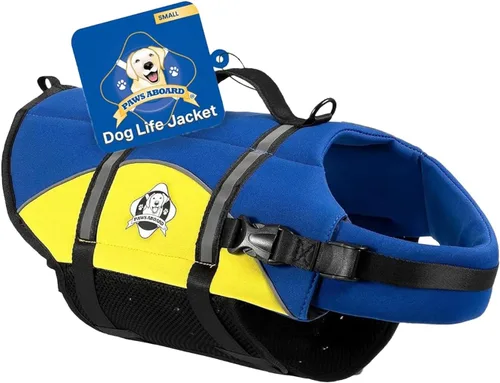 Miniatura 22 de Chaleco salvavidas para perros – Chaleco de natación para perros, ajustable, reflectante, cómodo, varios colores, patrones, chaleco de natación