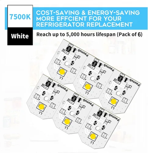 Miniatura 4 de Nuevo reemplazo de luz LED para refrigerador WR55X11132 GE, compatible con WR55X25754 WR55X26486 WR55X30602 EAP12172918 4590213 AP6261806