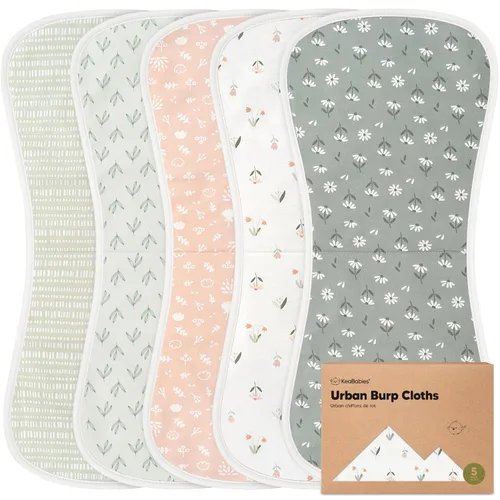 Miniatura 20 de Paños orgánicos para bebés, niños y niñas, paquete de 5, ultra absorbente, paño para eructar, ropa para recién nacidos, toalla para la leche, babero