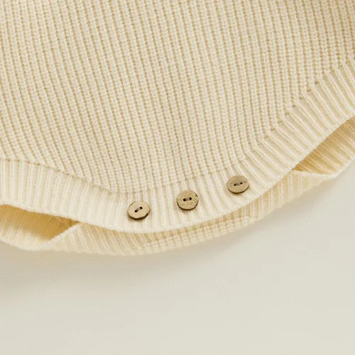 Miniatura 6 de Emmababy Suéter de punto grueso para bebé, sudadera bordada con letras bordadas de gran tamaño, traje de otoño