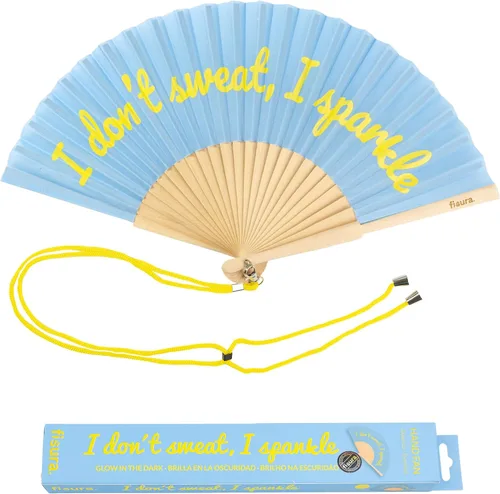Miniatura 12 de Fisura Ventilador plegable original, mejor tarde que feo, abanicos de mano de madera para mujeres plegables - Diseño rosa y rojo para raves