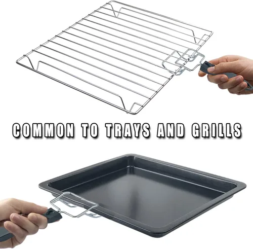 Miniatura 3 de Extractor de bandeja de horno tostadora de convección para freidora de aire, extractor de parrillas, clip para parrillas, clip para horno, clip