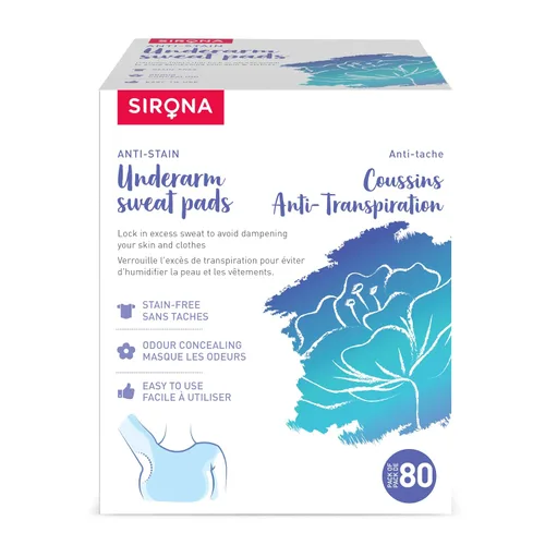 Miniatura 9 de Sirona Almohadilla desechable para sudor de axilas, 24 almohadillas, antitranspirantes, absorbentes, bloqueadoras de olores, protectores de vestido