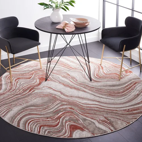 Miniatura 10 de SAFAVIEH Meadow Collection - Alfombra para pasillo, 2 x 7 pies, azul y gris, diseño abstracto moderno, no desprende pelusa y de fácil cuidado, ideal