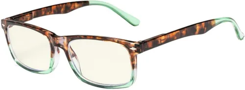 Miniatura 13 de Eyekepper - Paquete de 2 lentes anti luz azul para hombres, lentes bloqueadores de luz azul para computadora, anti fatiga visual, color negro