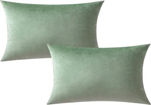 Miniatura 15 de Fundas de almohada de terciopelo de 16 x 16 pulgadas, color negro, fundas de almohada decorativas para sofá, fundas de almohada suaves, sólidas
