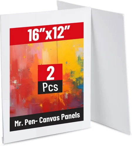 Miniatura 12 de Mr. Pen - Paneles de lienzo, paquete de 2, 8 x 10 pulgadas, triple imprimado para pinturas al óleo y acrílicas, tableros de lienzo para pintura