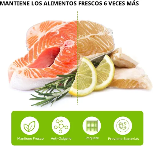 Miniatura 6 de Bonsenkitchen Bolsas precortadas al vacío de 100 cuartos de galón de 8 x 12 pulgadas, sin BPA, bolsa selladora de alimentos texturizada de grado